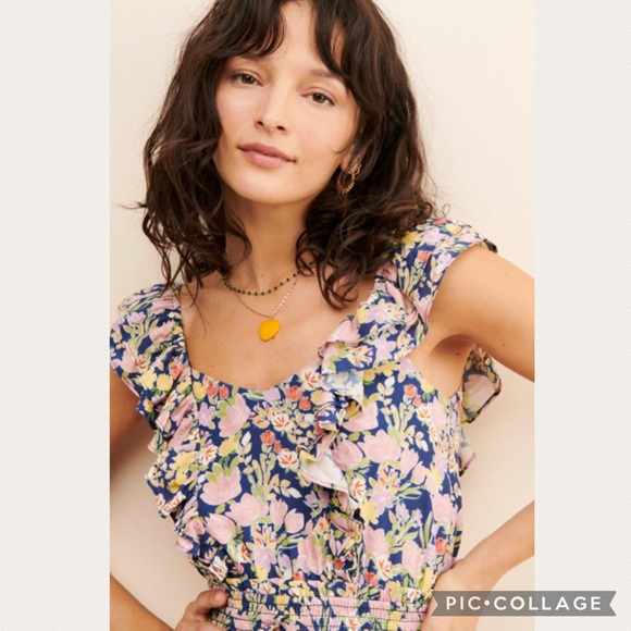 Anthropologie Yumi Kim Veronica Floral Jumpsuit - Picture 4 of 8